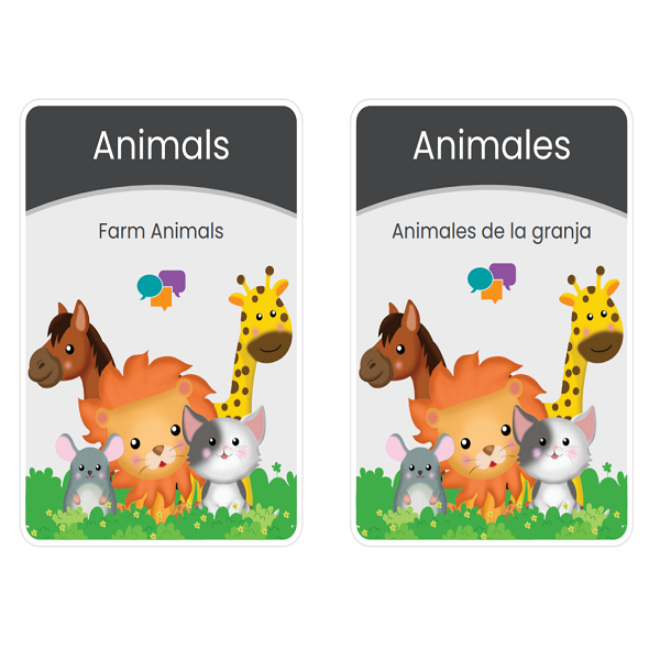 Farm Animals_ Animales De la Granja flash cards