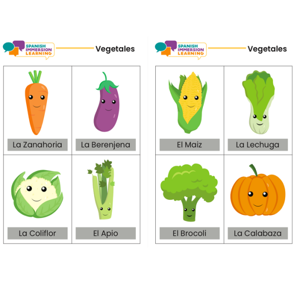 Fruit/ Fruta / Vegetables Spanish/ English - Bundle - Image 4