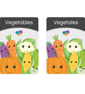 Vegetables Spanish/ English – Flashcards
